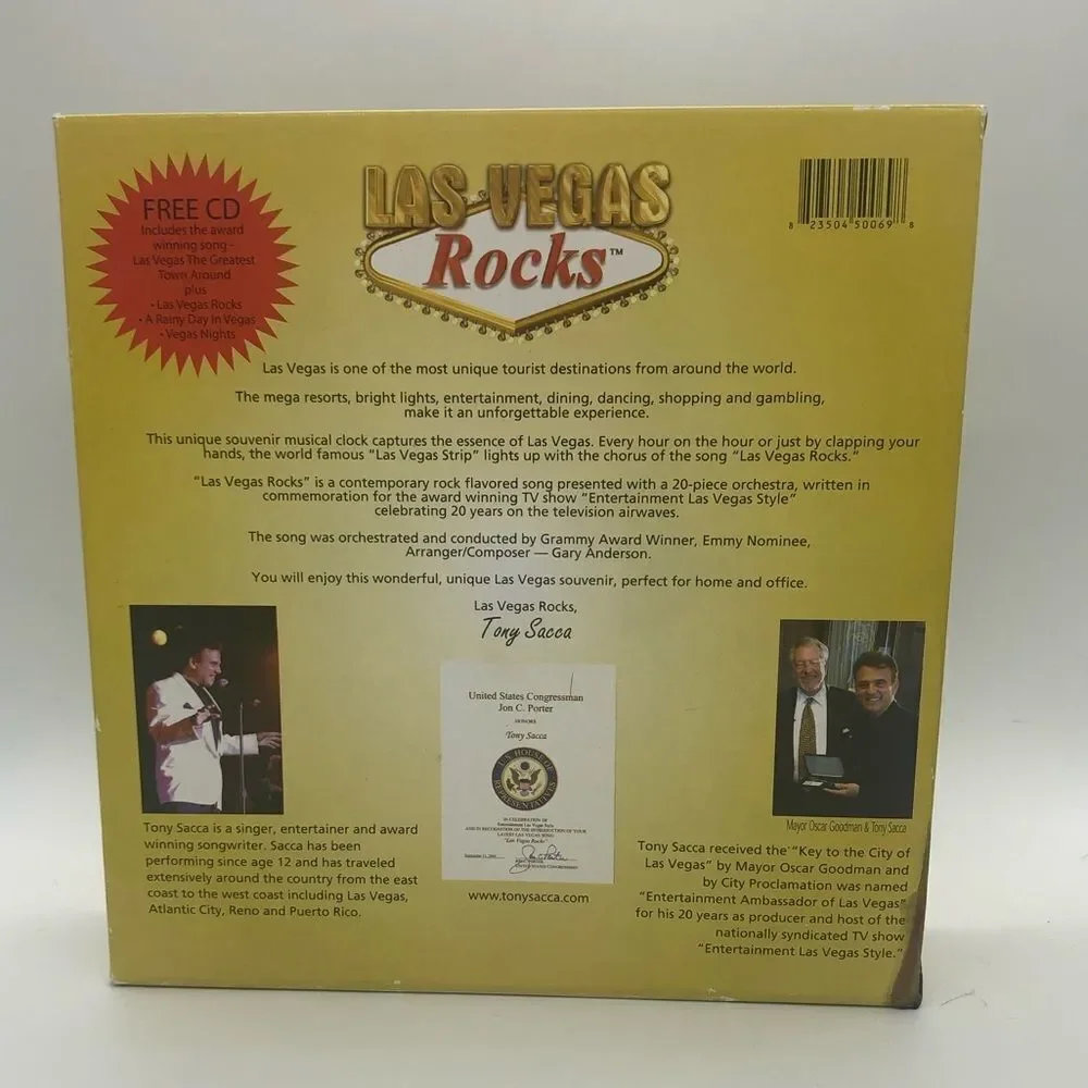 Las Vegas Musical. Clock Collectible